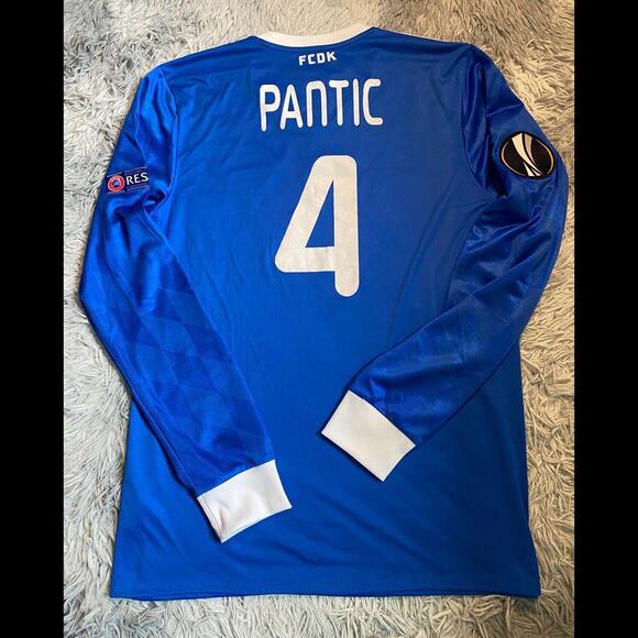 Dynamo Kyiv 2017/18 MATCH ISSUE/WORN HOME Jersey Pantic #4 Europa League - Picture 2 of 9
